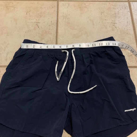 Maamgic Men's Navy Blue Swim Trunks Board Shorts Size S - Picture 5 of 6